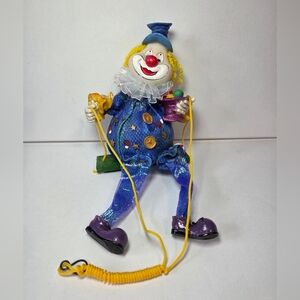 Vintage Trippies Inc Hangin' Around 10" Bobblehead Clown On A Swing 2005 Boxed